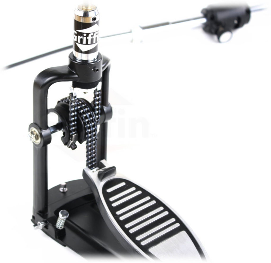 Remote Hi Hat Stand with Foot Pedal by Griffin Premium Drummers Auxiliary Cymbal High Hat