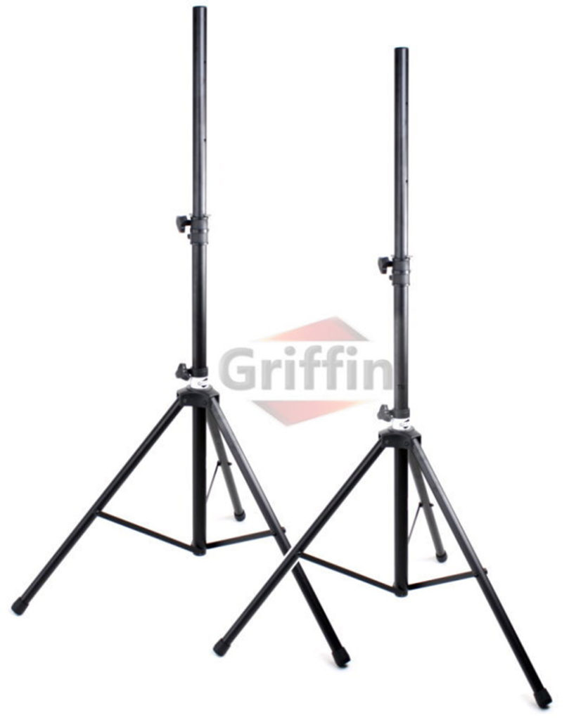 PA Speaker Stands Set ProAudio Tripod DJ Monitor Stage Stand 110 LB