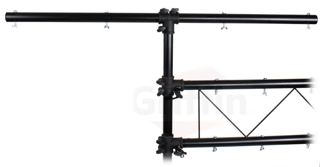 ibiza Disco Stage Lighting Bridge Truss Stand Adjustable from 1.50 to 3m Easy and Fast Dismantling