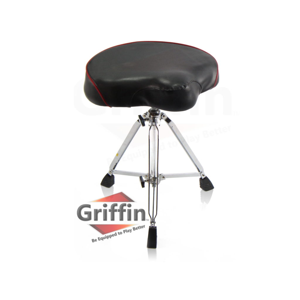Saddle Drum Throne with Back Rest Support by Griffin Griffin Stands