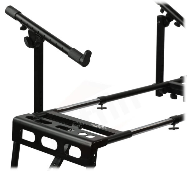 2 Tier DJ Coffin Workstation Stand by Griffin Double Table Top