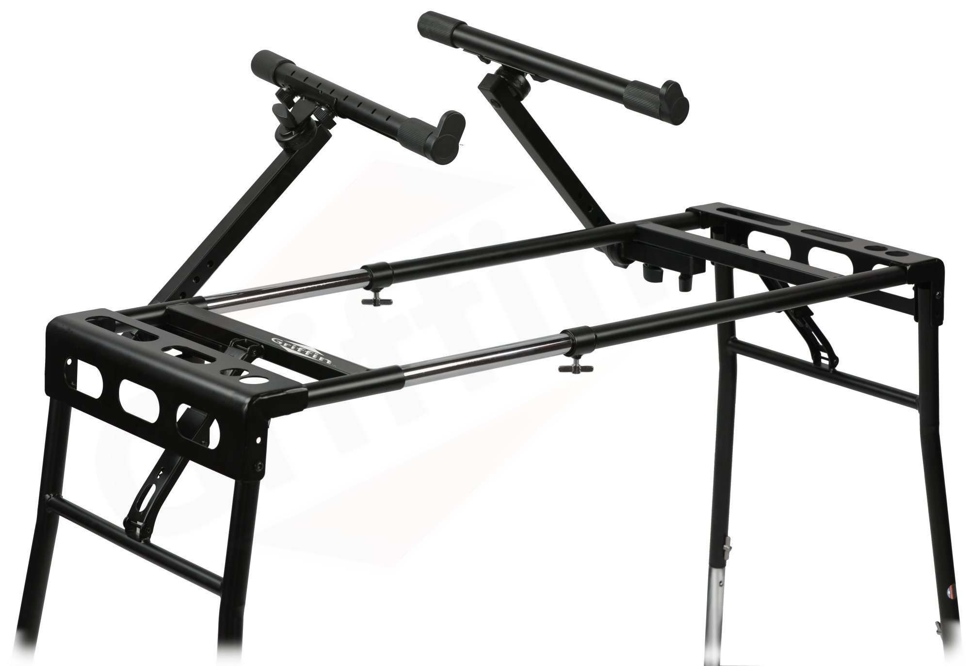 2 Tier DJ Coffin Workstation Stand by Griffin – Double Table Top