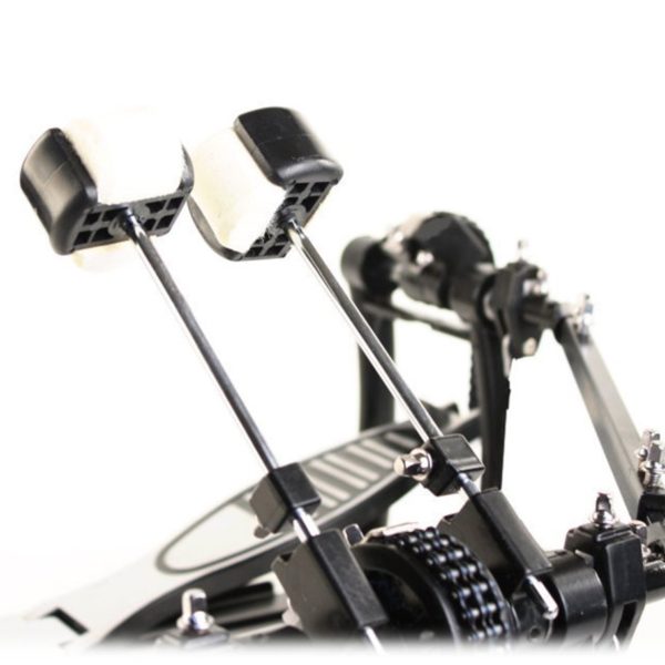 Greensen Drum Pedals Kit Double Kick Drum Pedal Professional Double Bass Dual Foot Pedal Adjustable Percussion Drum Pedals Set 13x6.5x9in