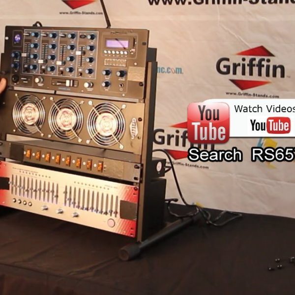 Rack Mount Stand with 10 Spaces by Griffin Music Studio Recording Equipment Mixer Standing