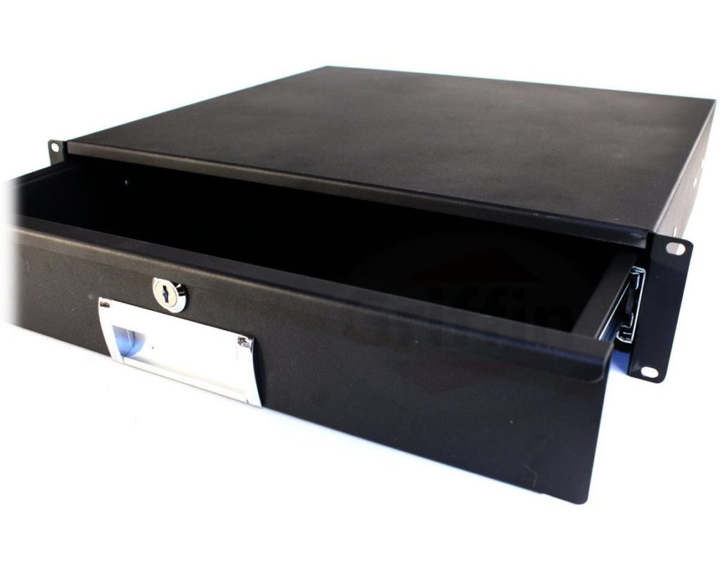 Recording Studio Rack Mount Drawer 2U by Griffin | Pro Audio Deep Rack ...